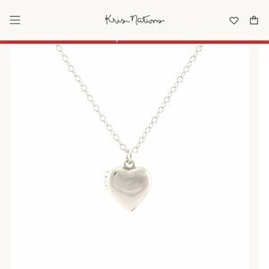 Kris Nations Silver Heart Pendant Necklace